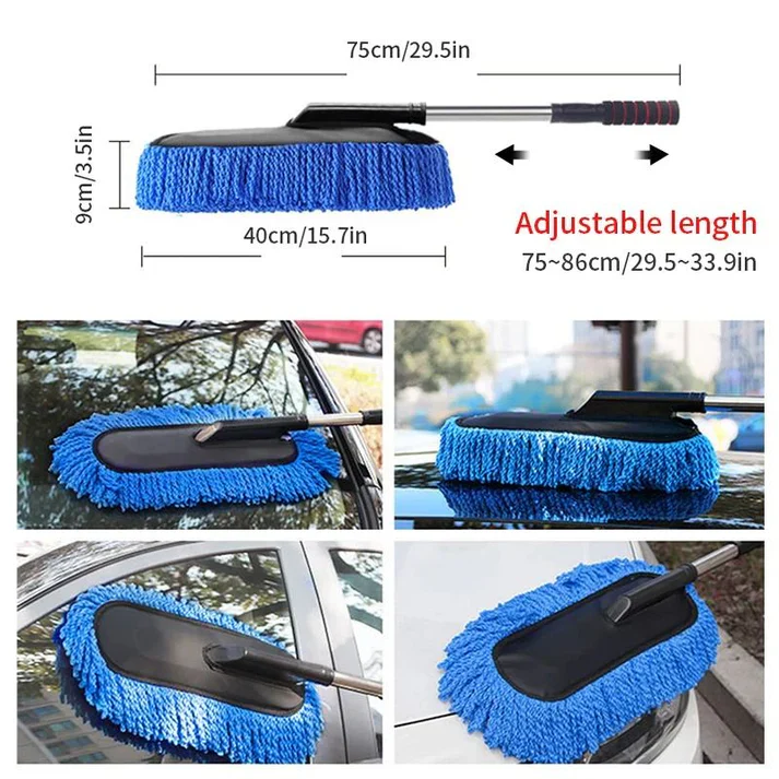 Seametal Microfiber Car Wash Mop Kit – Extendable Handle