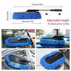 Seametal Microfiber Car Wash Mop Kit – Extendable Handle