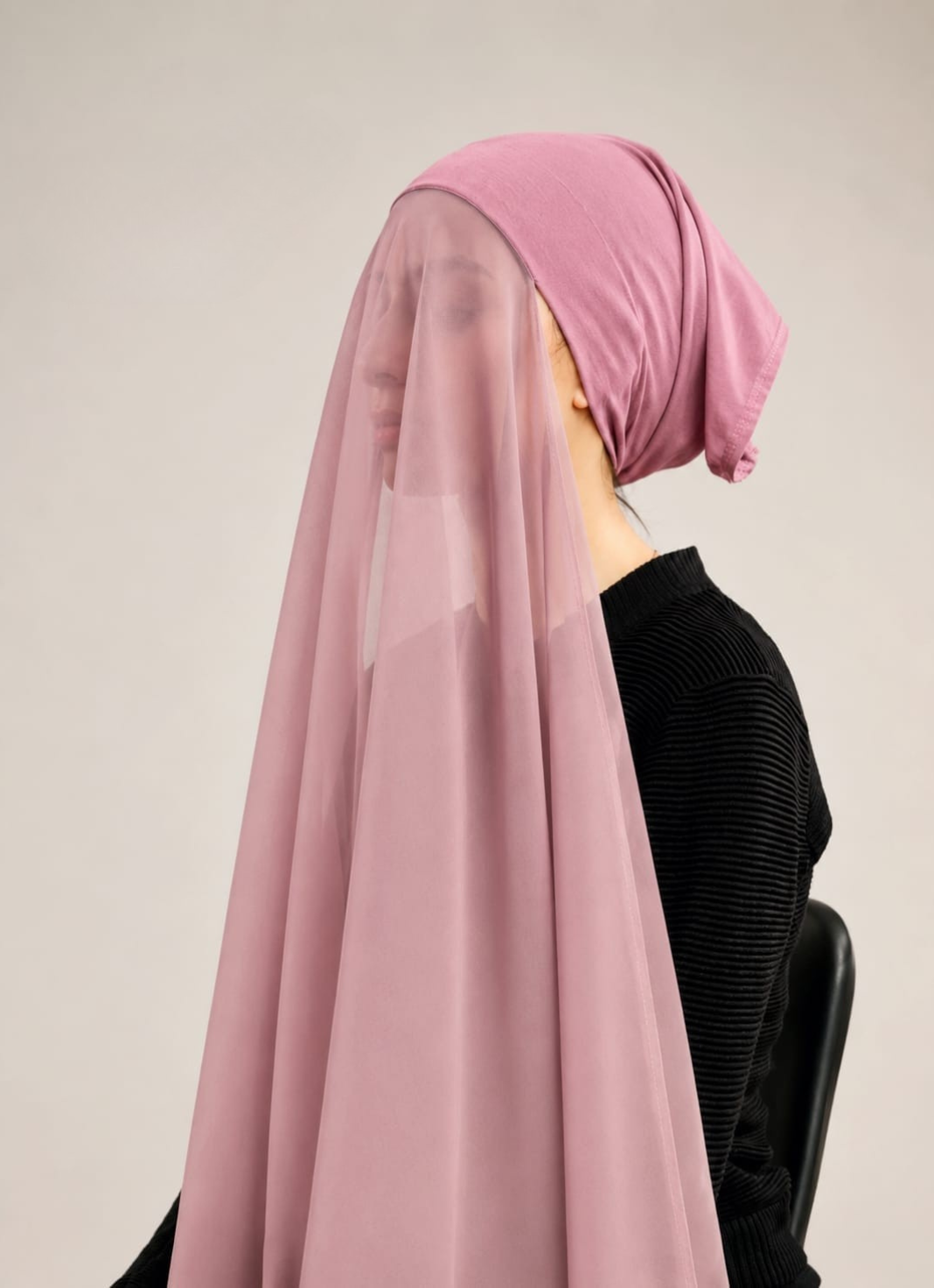 Premium One-Piece Instant Khimar Hijab with Built-in Cap – Full Coverage Prayer Hijab for Women