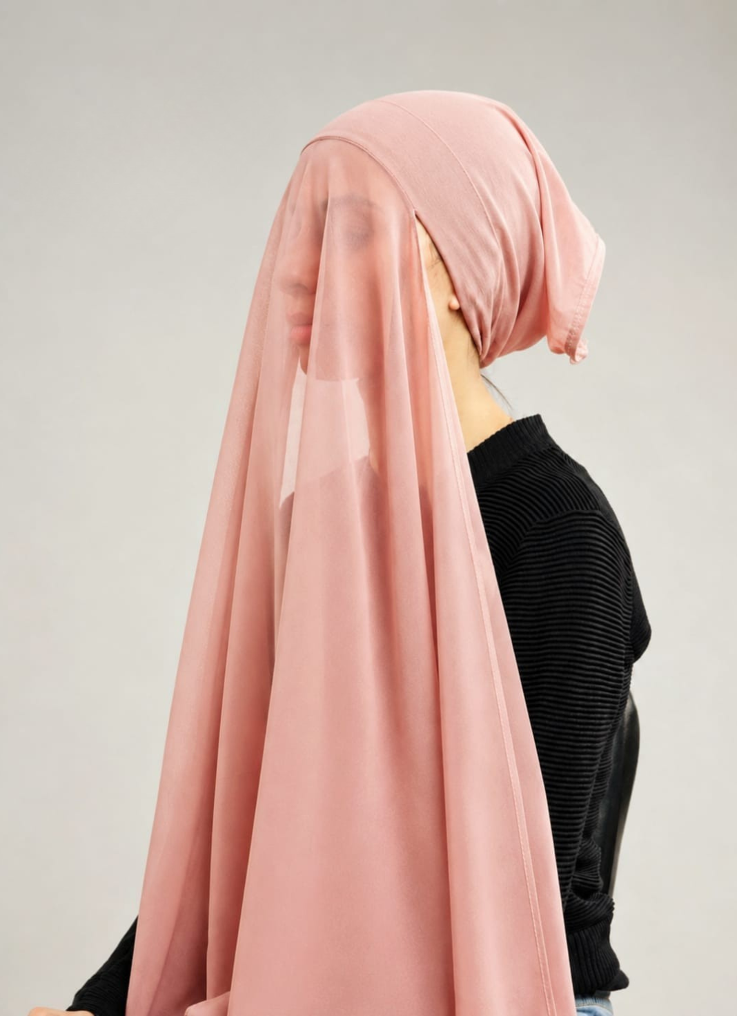 Premium One-Piece Instant Khimar Hijab with Built-in Cap – Full Coverage Prayer Hijab for Women