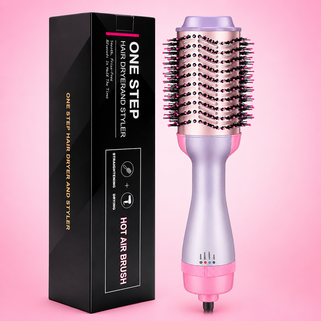 One Step Hot Air Brush – 3-in-1 Hair Dryer, Volumizer & Styler