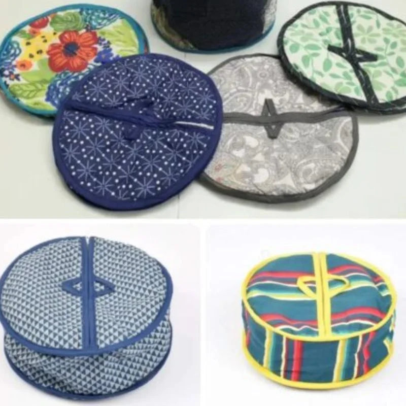 Collapsible Microwave Food Cover – Reusable Foldable Food Splatter Cover (Random Design)