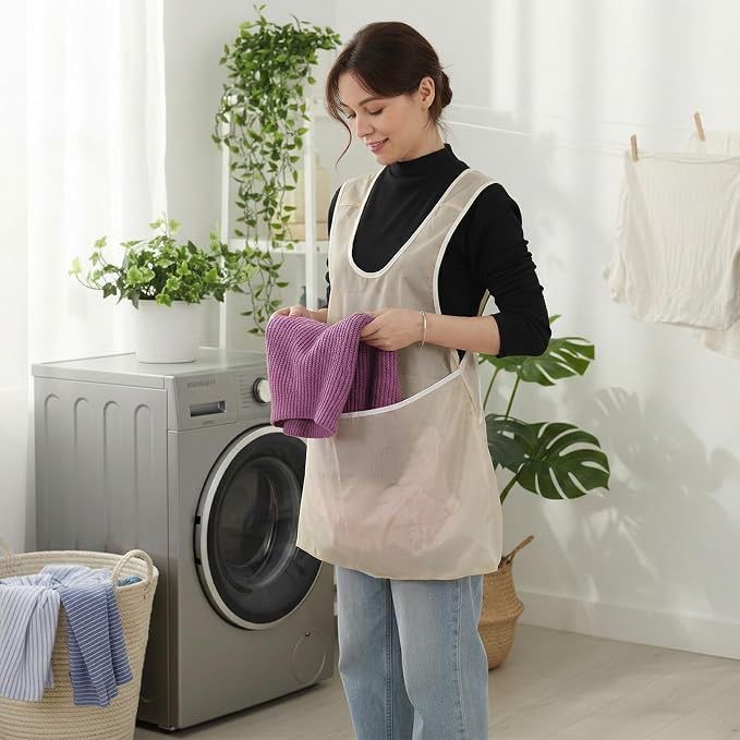 Waterproof Kitchen Apron with Large Front Pocket – Reusable Cooking & Cleaning Apron