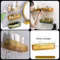 Wall Mounted Acrylic Storage Shelf – Self-Adhesive Bathroom & Kitchen Organizer (24 × 9 × 5 cm)