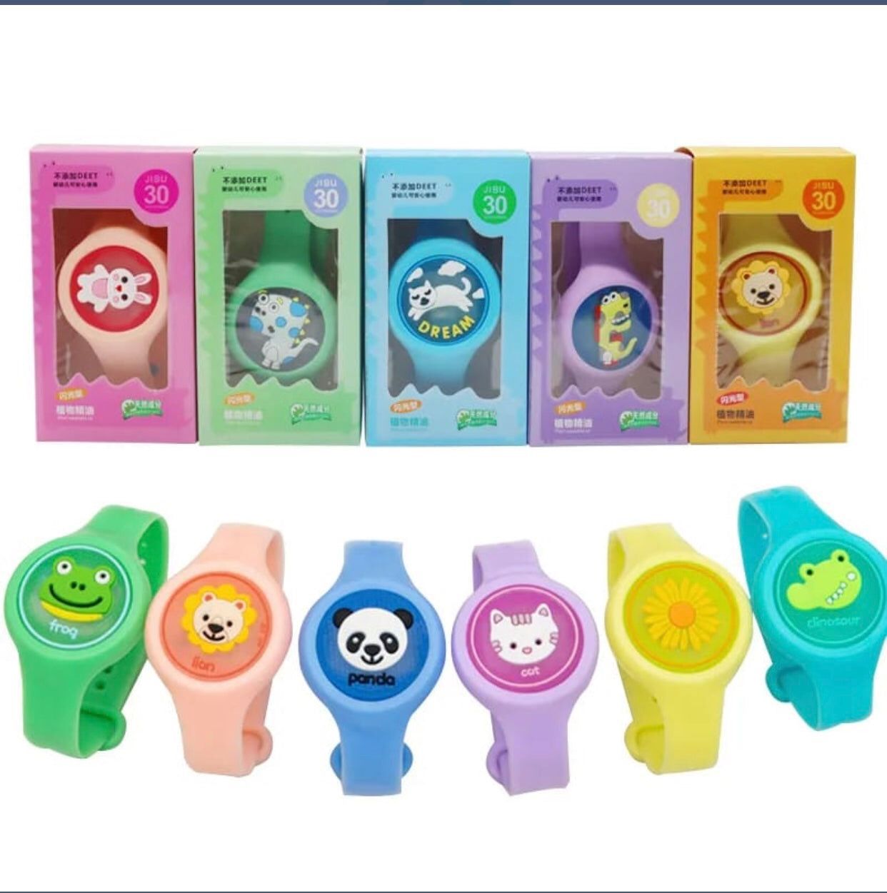 Kids Mosquito Repellent Wristband – Adjustable Natural Insect Protection Bracelet (Pack of 1)