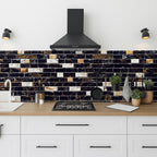 Pack of 24 Pcs Colorful Self Adhesive Mosaic Tile Stickers – 7.5 x 4.5 Inch  Waterproof Kitchen & Wall Décor  Easy Peel & Stick