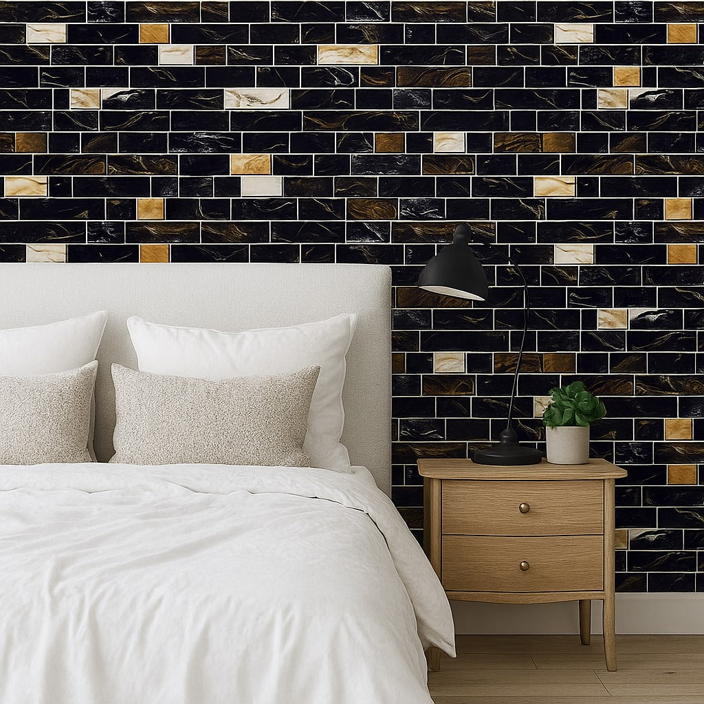 Pack of 24 Pcs Colorful Self Adhesive Mosaic Tile Stickers – 7.5 x 4.5 Inch  Waterproof Kitchen & Wall Décor  Easy Peel & Stick