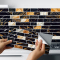 Pack of 24 Pcs Colorful Self Adhesive Mosaic Tile Stickers – 7.5 x 4.5 Inch  Waterproof Kitchen & Wall Décor  Easy Peel & Stick