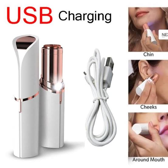 Flawless USB Rechargeable Facial Hair Remover for Women – Painless Eyebrow & Face Trimmer