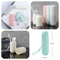 Travel Toothbrush Holder & Toothpaste Storage Case (Random Colors)