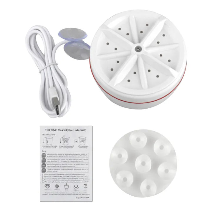 (Free Shipping) Mini Ultrasonic Turbine Washing Machine