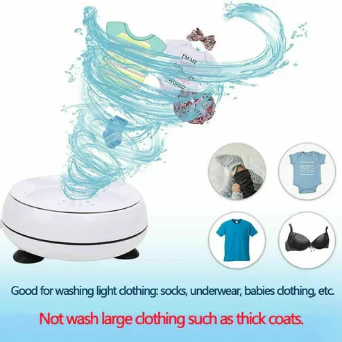 (Free Shipping) Mini Ultrasonic Turbine Washing Machine