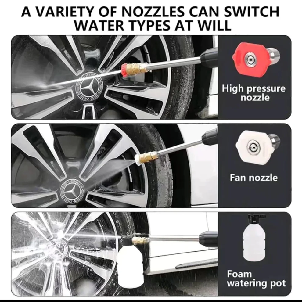 Pressure Washer Gun – Rechargeable Portable Car Washer