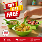 3-Piece Kids Feeding Bowl Set with 1 Spoons & 1 Fork