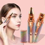 2-in-1 USB Rechargeable Eyebrow & Facial Hair Trimmer for Women