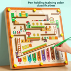 Children's Magnetic Maze Beads Focus Training, Writing and Logical Thinking Early Education Educational Toys for 3-Year-Olds, Suitable for Boys and Girls Toy Gifts