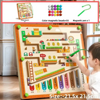 Children's Magnetic Maze Beads Focus Training, Writing and Logical Thinking Early Education Educational Toys for 3-Year-Olds, Suitable for Boys and Girls Toy Gifts