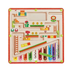 Children's Magnetic Maze Beads Focus Training, Writing and Logical Thinking Early Education Educational Toys for 3-Year-Olds, Suitable for Boys and Girls Toy Gifts